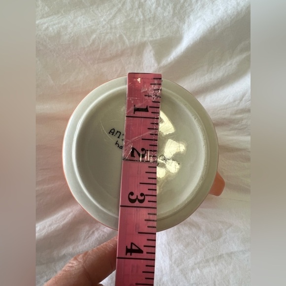 Anthropologie | Hand Painted Initial Mug Monogram Letter “C” Orange - Picture 8 of 8